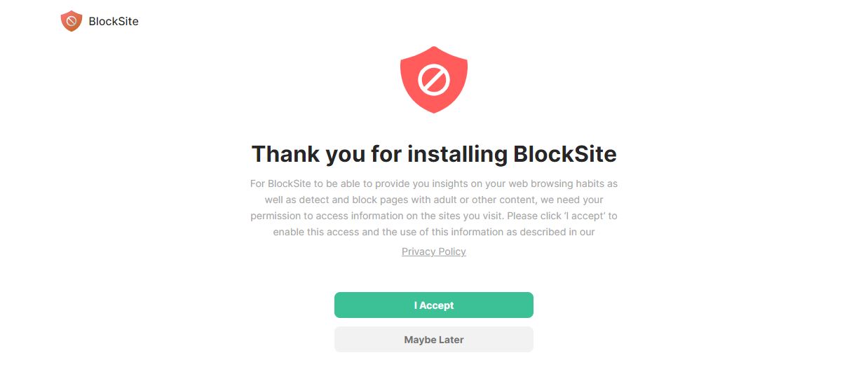 how to block a website on chrome, Accept