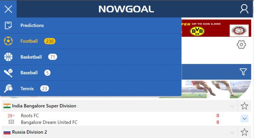 Nowgoal, Nowgoal Football Livescore