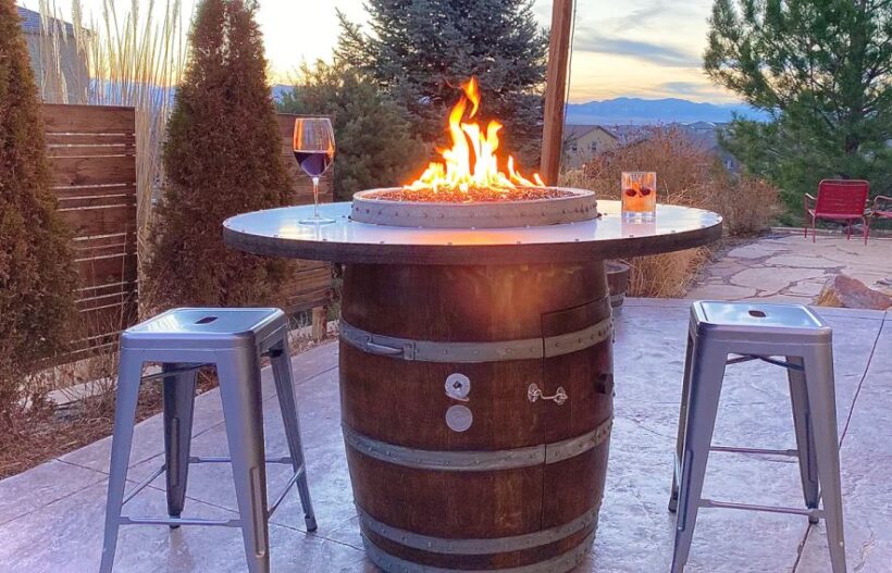 Old Barrel, Outdoor Fire Pit