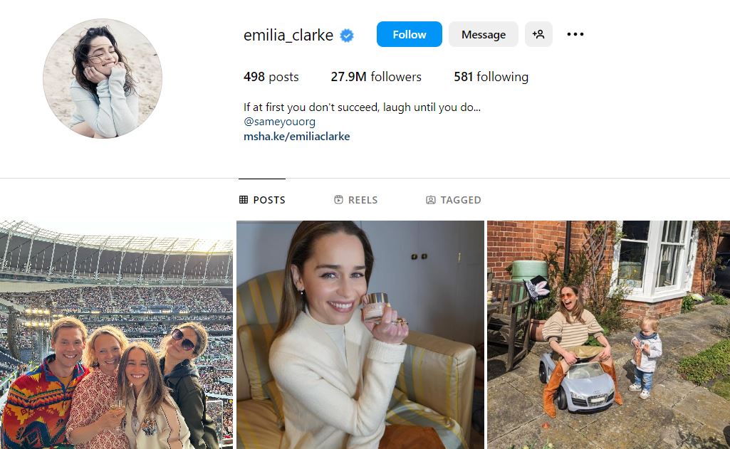 emilia_clarke, Emilia Clarke Instagram