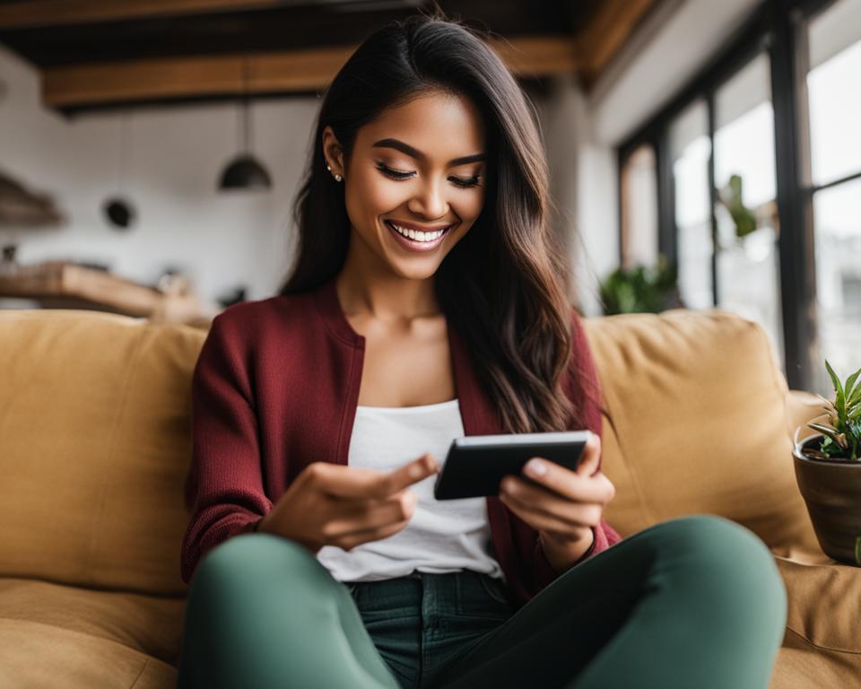 girl using Cash App