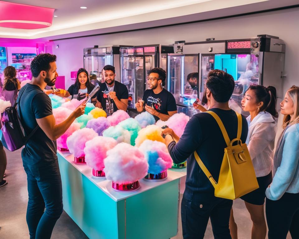Selecting Cotton Candy Machine